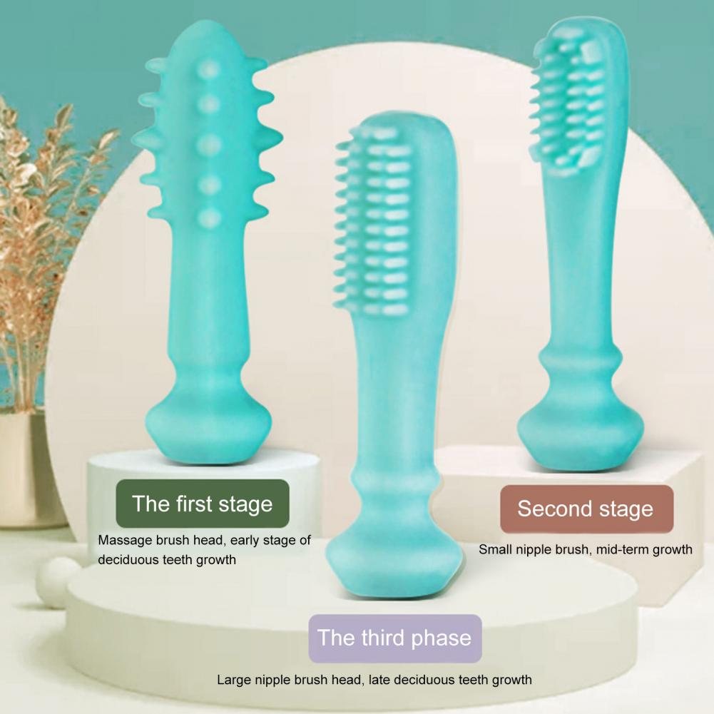 Creative Baby Toothbrush Cartoon Handle Oral Care Non-slip Kids Mouth-Cleaning Manual Toothbrush Toddler Cleaning Supplies