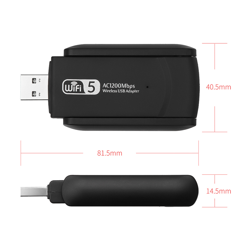 2.4G 5G 1200Mbps Usb Wireless Network Card Dongle Antenna AP Wifi Adapter Dual Band Wi-Fi Usb 3.0 Lan Ethernet 1200M
