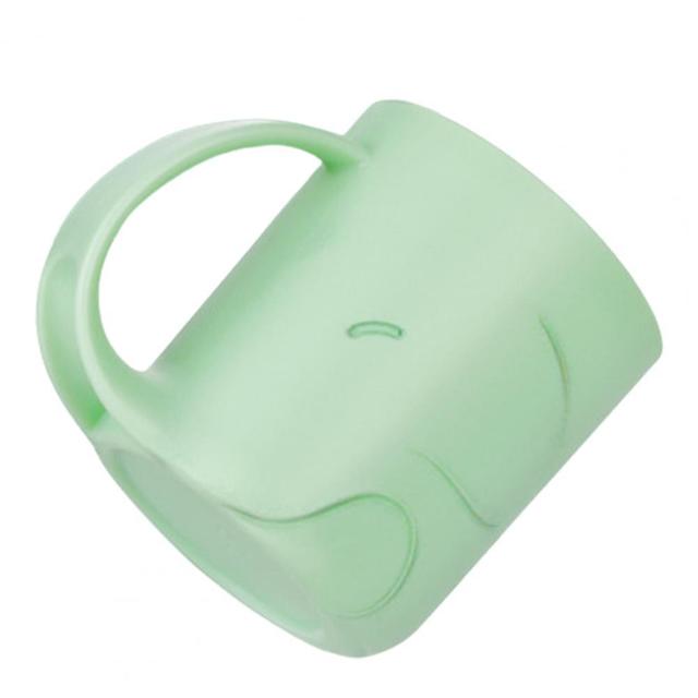 Baby Feeding Bottle Kids Cup Silicone Sippy Children Leakproof Drinking Cups Cartoon Infant Straw Handle Wheat-Straw Drinkware