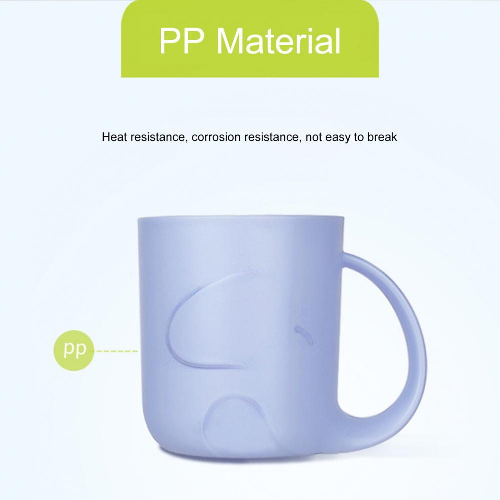 Baby Feeding Bottle Kids Cup Silicone Sippy Children Leakproof Drinking Cups Cartoon Infant Straw Handle Wheat-Straw Drinkware