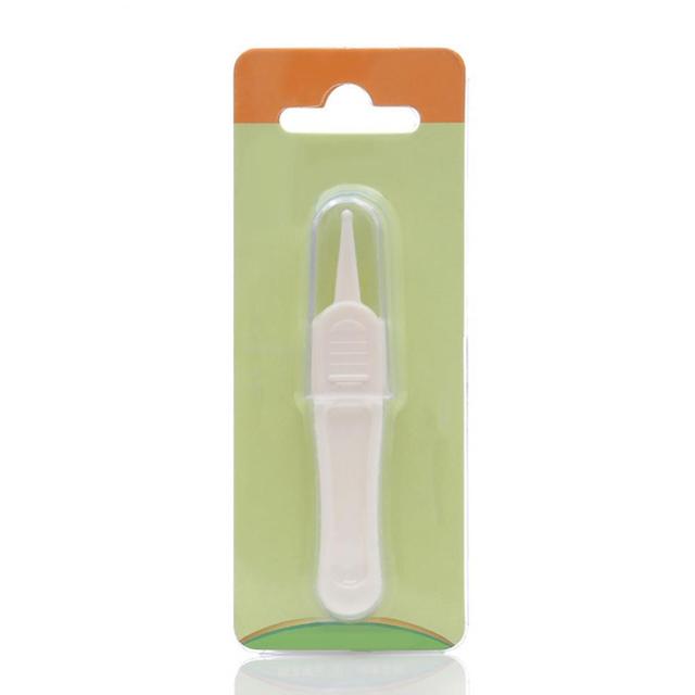 Newborn Baby Cleaning Tweezer Plastic Durable Baby Nose Ear Navel Cleaning Daily Accessories Remover Tweezer Clip Toddler Tool