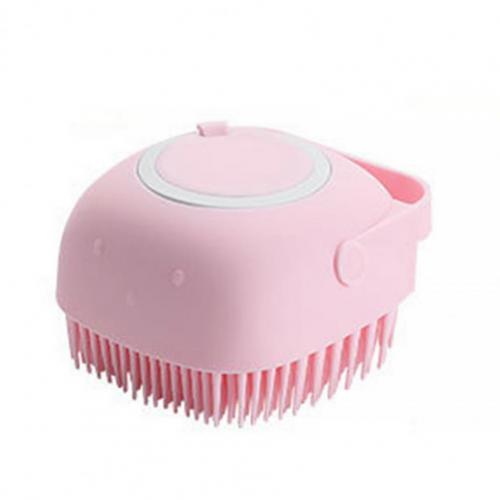 1Pcs Kids Bath Brush Non-Slip Handle Multifunctional Silicone Skin-Friendly Baby Shower Scrubber Dispenser for Infant
