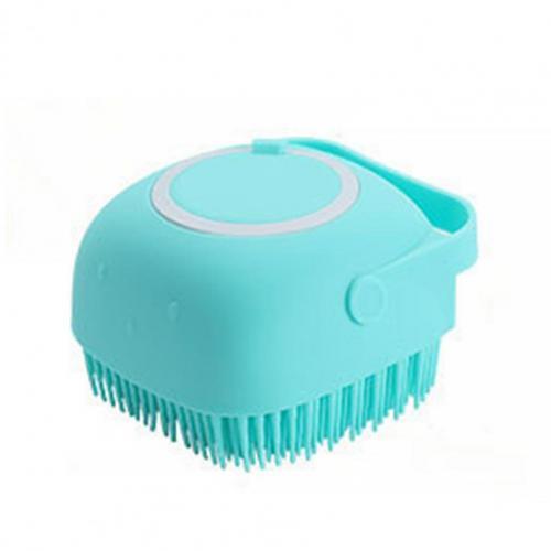 1Pcs Kids Bath Brush Non-Slip Handle Multifunctional Silicone Skin-Friendly Baby Shower Scrubber Dispenser for Infant