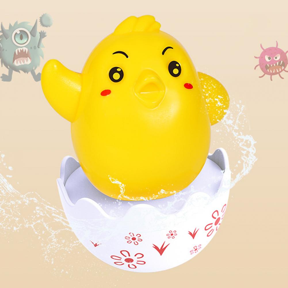 Lovely Preschool Toys Vivid Plastic Cute Chick  Rabbit Penguins Tumbler Toy for Baby Cartoon Animal Design Tumbler for Infant