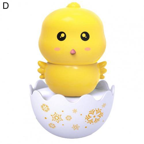 Lovely Preschool Toys Vivid Plastic Cute Chick  Rabbit Penguins Tumbler Toy for Baby Cartoon Animal Design Tumbler for Infant