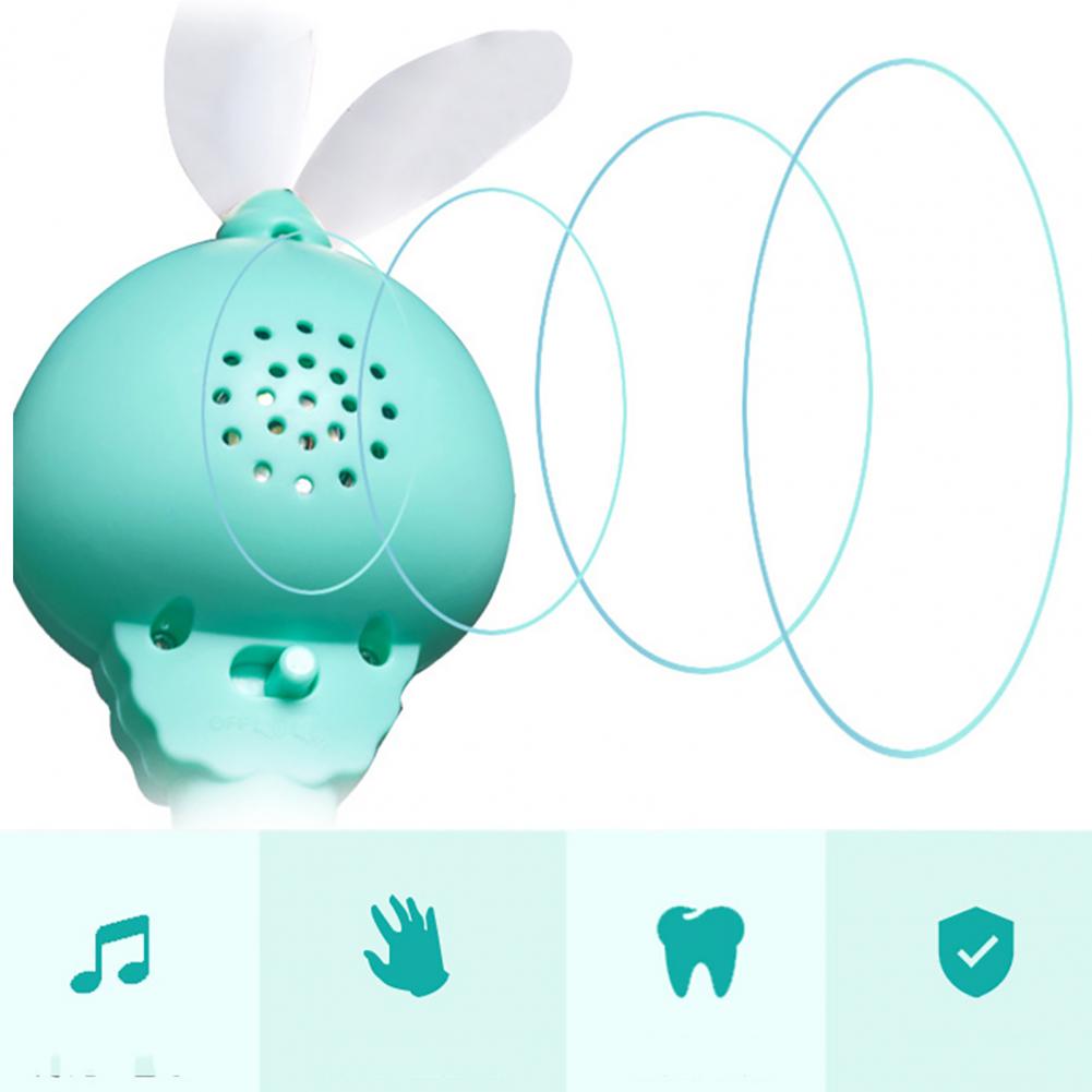 Cartoon Rabbit Baby Shaking Rattle Hand Bell with Music Light Teether Toys Gift 0-12 Months Baby Education Appease Bed Bell Toy