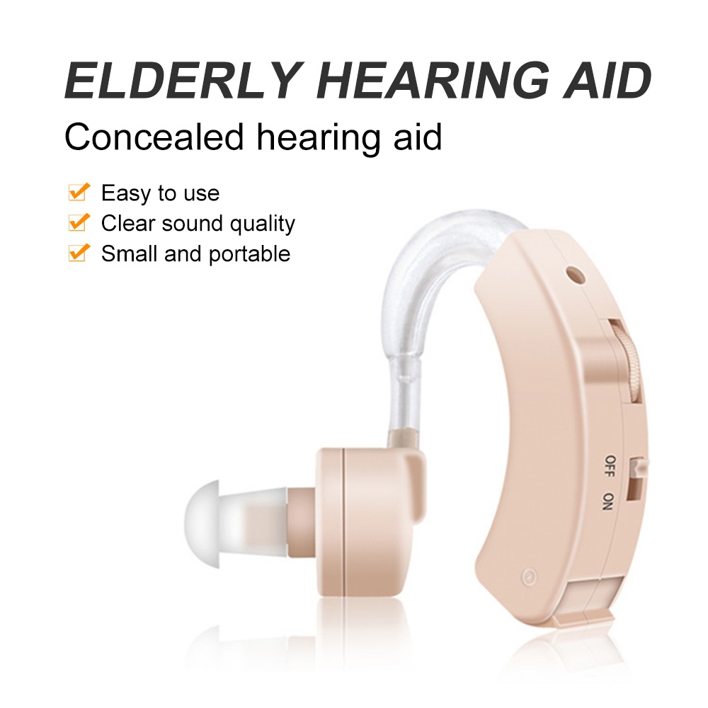 Hearing Aid Ear Sound Amplifier Adjustable Tone Hearing Aids Portable Ear Hearing Amplifier for Deaf Elderly Listen Ear Care