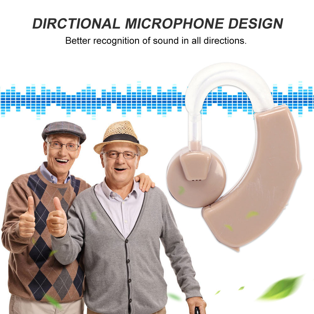 Hearing Aid Ear Sound Amplifier Adjustable Tone Hearing Aids Portable Ear Hearing Amplifier for Deaf Elderly Listen Ear Care