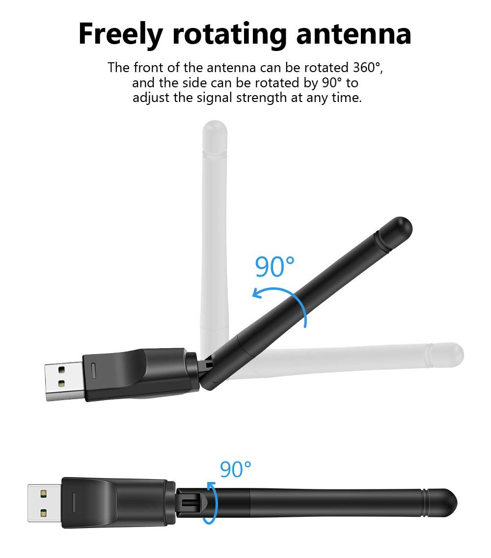 USB Wifi Adapter 150Mbps 2.4 ghz Antenna USB 802.11n/g/b Ethernet Wi-fi dongle usb lan Wireless Network Card PC wifi receiver