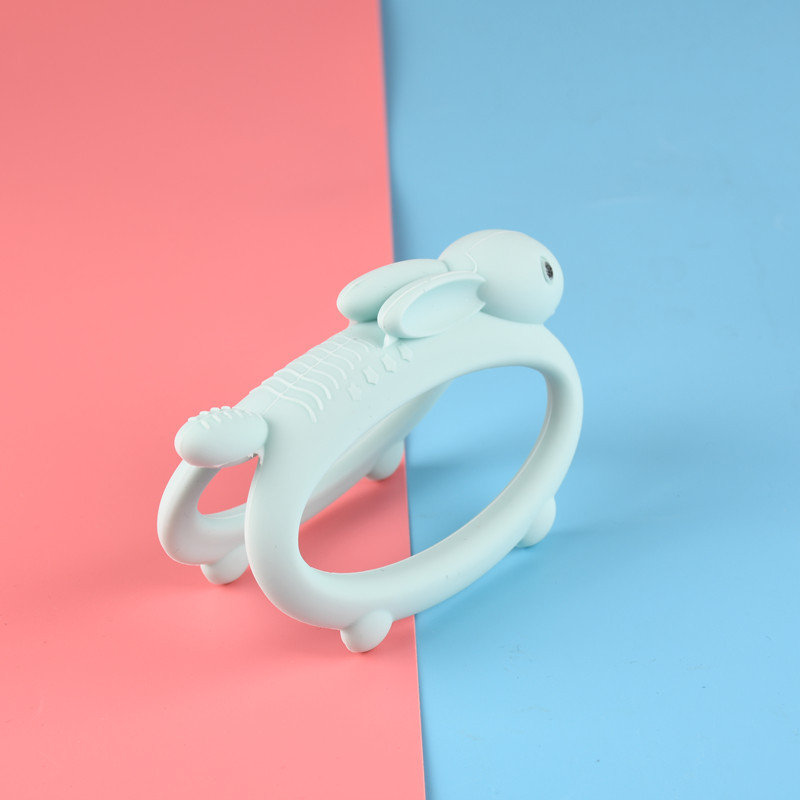 New Baby Molar Teether Food Grade Silicone Rabbit Teethers Animal Teether for Babies Teeth Care Fidget Toys Newborn Accessories