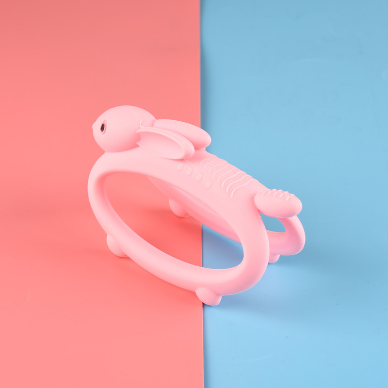 New Baby Molar Teether Food Grade Silicone Rabbit Teethers Animal Teether for Babies Teeth Care Fidget Toys Newborn Accessories