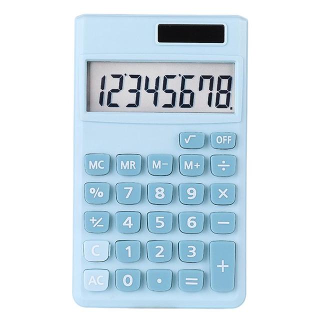 Desktop Calculator Standard Function Calculator With 8-Digit LCD Display Solar Battery Dual Power For Home Office Counting Tool