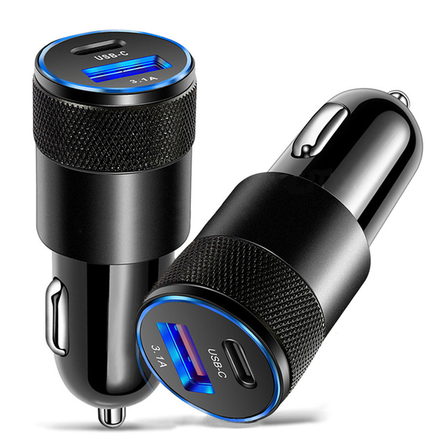 68W USB+PD Car Charger Fast Charging Phone Adapter For iPhone 13 12 11 Pro Max Xiaomi Huawei Samsung S22 Android iPhone Charger