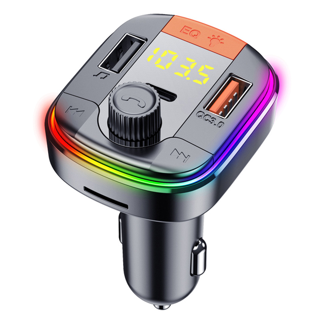 PD QC3.0 Fast Car Charger Bluetooth Wireless Car kit Handfree FM Transmitter MP3 Player TF Card Dual USB Phone Charger