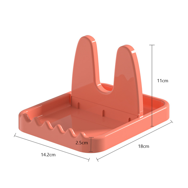 Foldable Pot Lid Rack Plastic Spoon Holder Stand Kitchen Supplies Organizer for Fork Spatula Rack Pan Cover Shelf Storage Rack