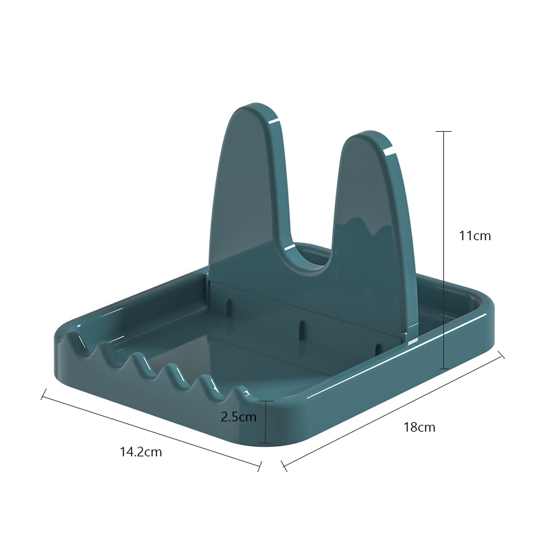 Foldable Pot Lid Rack Plastic Spoon Holder Stand Kitchen Supplies Organizer for Fork Spatula Rack Pan Cover Shelf Storage Rack