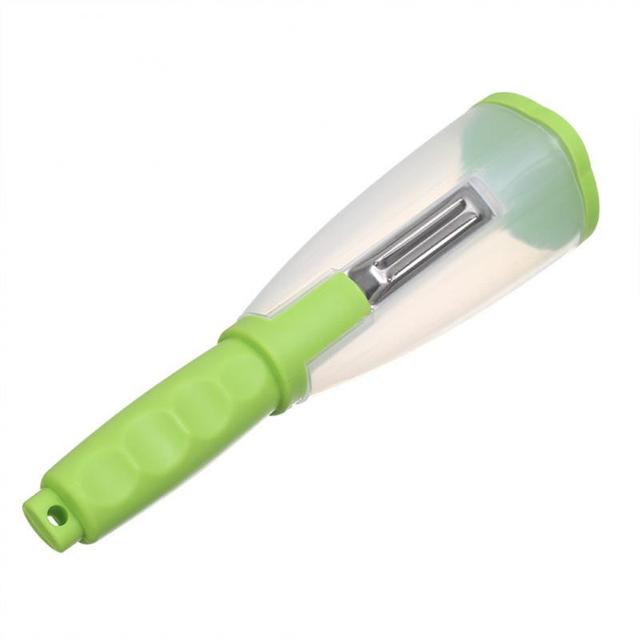 Vegetables Fruits Peeler With Container Potato Carrot Apple Shredders Stainless Steel Slicer Peeling Knife Kitchen Home Gadgets