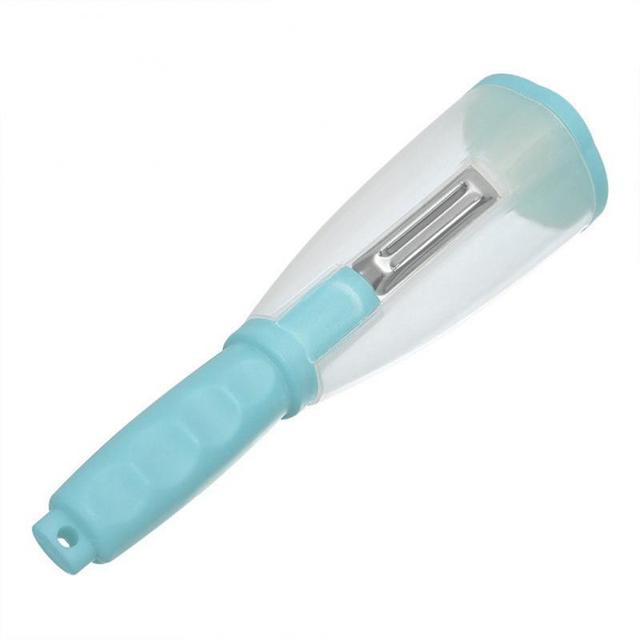 Vegetables Fruits Peeler With Container Potato Carrot Apple Shredders Stainless Steel Slicer Peeling Knife Kitchen Home Gadgets