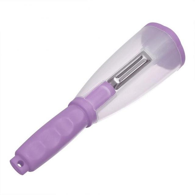 Vegetables Fruits Peeler With Container Potato Carrot Apple Shredders Stainless Steel Slicer Peeling Knife Kitchen Home Gadgets