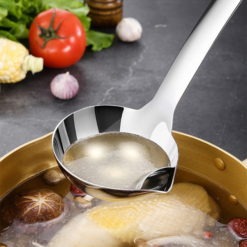 Kitchen Accessories Gravy Oil Soup Fat Separator Colander Spoon Filter Grease Spoon Cooking Tools Home Gadgets Kitchen Supplies