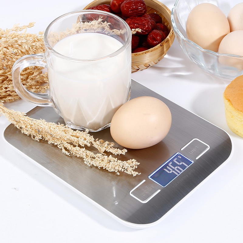 10/5kg Kitchen Scale Stainless Steel Weighing Scale For Food Balance Measuring Precision Electronic Scales Kitchen accessories