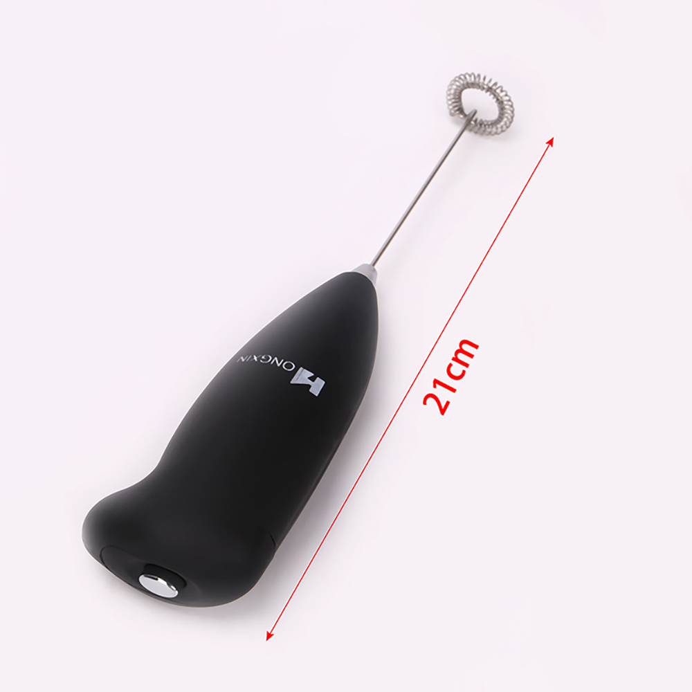 Mini Electric Milk Frother Creative Stainless Steel Kitchen Whisk Coffee Milk Whisk Automatic Milk Powder Mixer Household