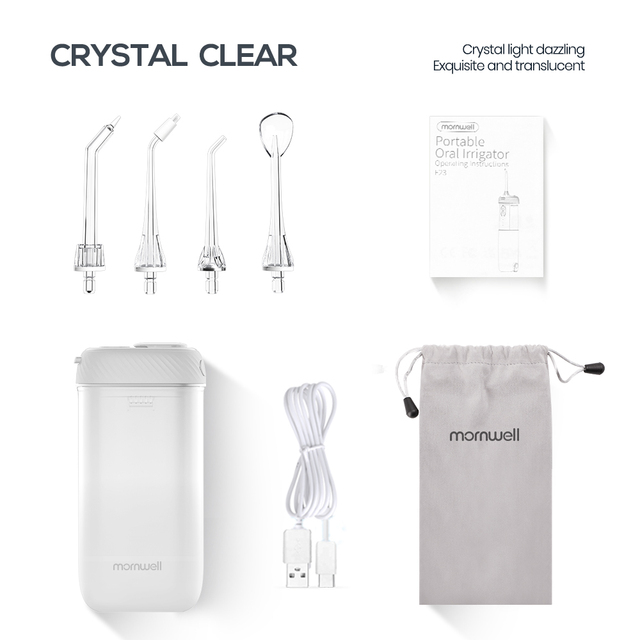 F23 Dental Water Jet Portable Oral Irrigator For Teeth USB Rechargeable Water Flosser Teeth Cleaner For Teeth Whitening