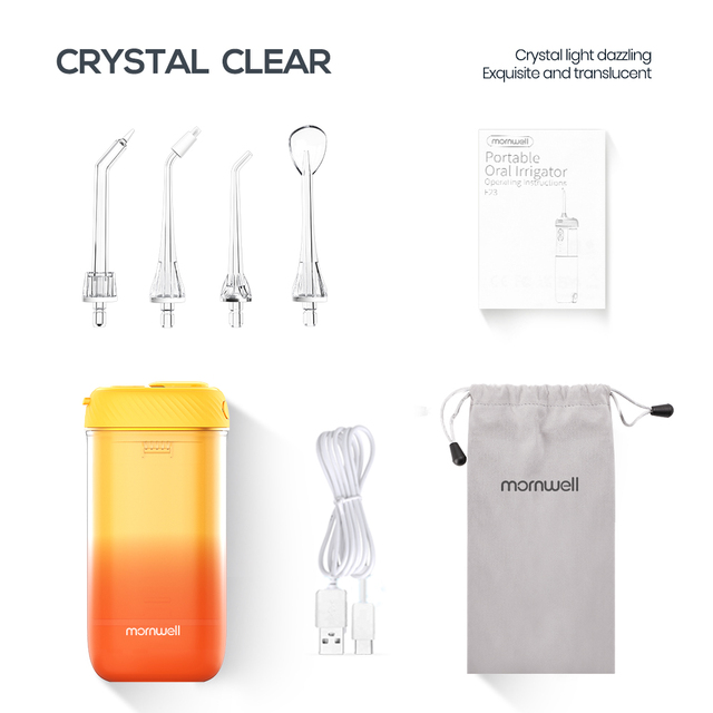 F23 Dental Water Jet Portable Oral Irrigator For Teeth USB Rechargeable Water Flosser Teeth Cleaner For Teeth Whitening