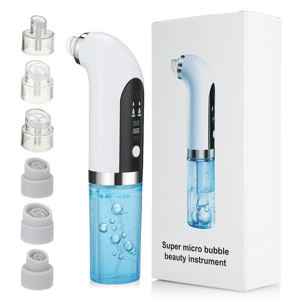 Removal Multifunctional Small Bubble Device Electric Face Cleaner Water Circulation Skin Beauty Instrument USB Charger