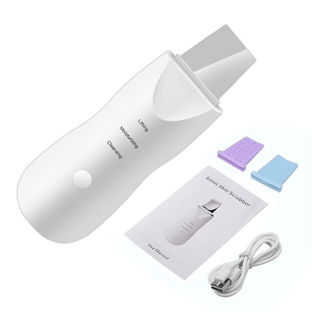 Ultrasonic blackhead shoveling machine beauty instrument cleansing electric pore cleaning artifact black and white
