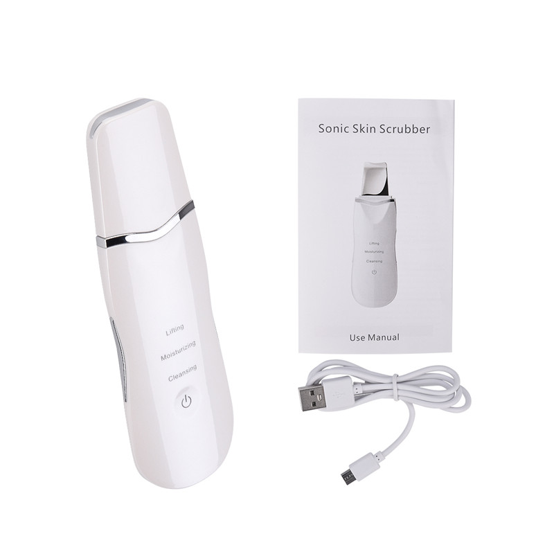 Ultrasonic blackhead shoveling machine beauty instrument cleansing electric pore cleaning artifact black and white