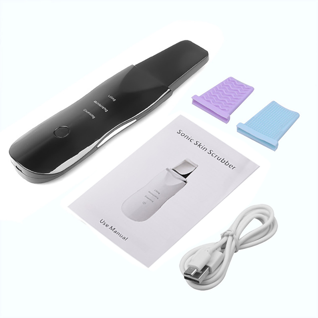 Ultrasonic blackhead shoveling machine beauty instrument cleansing electric pore cleaning artifact black and white
