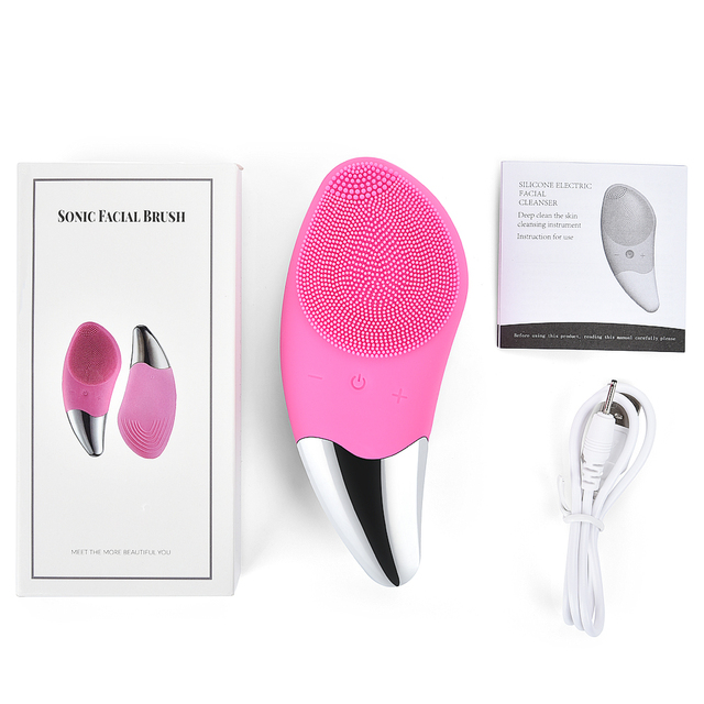 Facial Cleansing Brushes Electric Skin Care Face Cleaner Massager For Face Washer Vacuum Pore Clean Washing Brush Beauty Devices
