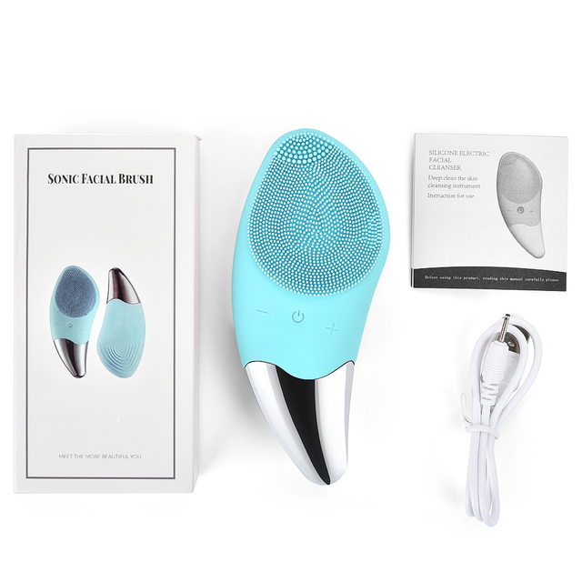 Facial Cleansing Brushes Electric Skin Care Face Cleaner Massager For Face Washer Vacuum Pore Clean Washing Brush Beauty Devices
