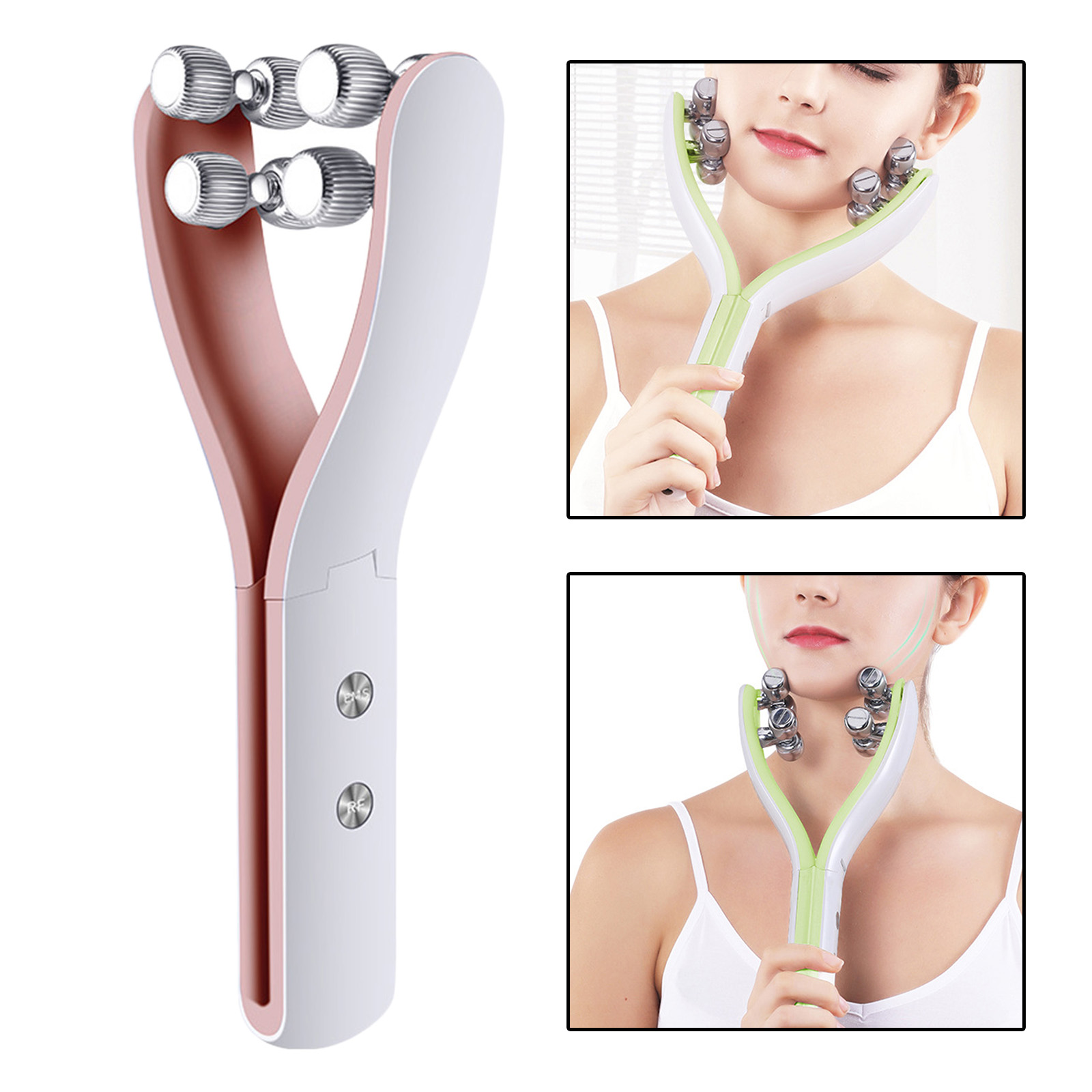 Hand-Held Electric Facial Massager V Face Roller Beauty Instrument Skin Care