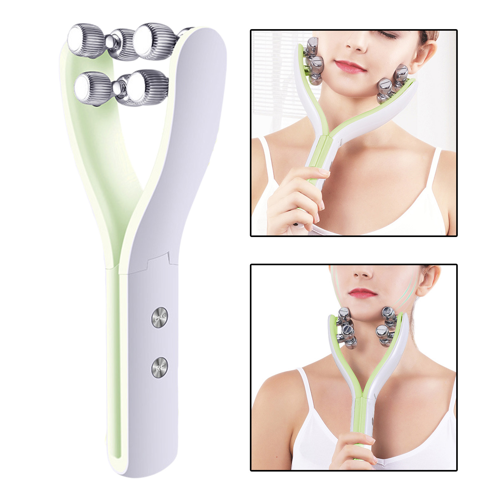Hand-Held Electric Facial Massager V Face Roller Beauty Instrument Skin Care