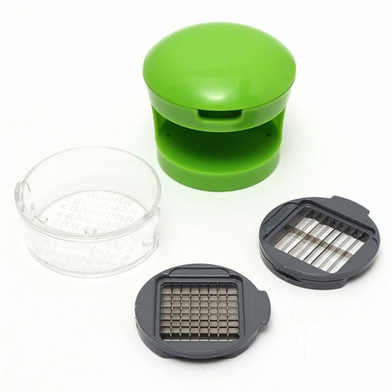 1pc New Garlic Grater Mini Portable ABS Stainless Steel Garlic Press Chopper Slicer Hand Presser Grinder Crusher Kitchen Tool