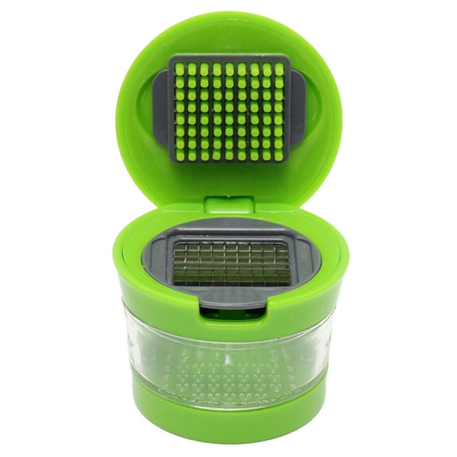 1pc New Garlic Grater Mini Portable ABS Stainless Steel Garlic Press Chopper Slicer Hand Presser Grinder Crusher Kitchen Tool