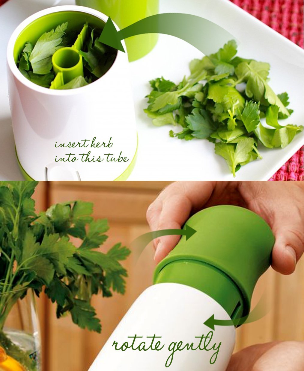Parsley Spice Mincer Stainless Steel Manual Herb Mill Vegetable Grinder Chopper Condiment Container Shaker Mills Kitchen Tools