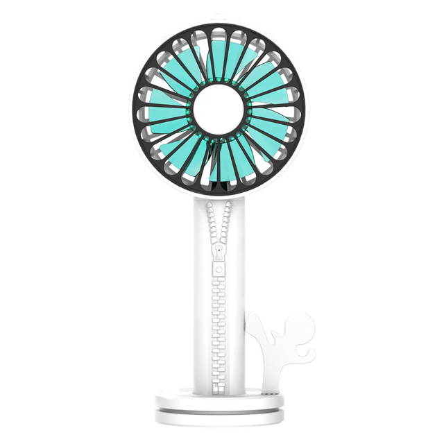 3 in 1 Travel Outdoor Protable Mini Handheld Air Conditioner Fan with Power Bank Mirror Phone Holder Air Cooler Electric Fan