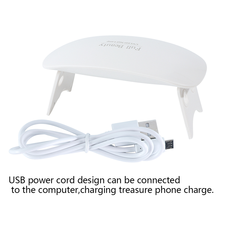 9W UV Led Lamp Nail Dryer Small Mini Manicure Sun Light Beads Fast Drying Curing Gel Polish Varnish Builder Salon Tools #1016