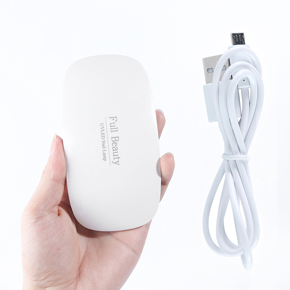 9W UV Led Lamp Nail Dryer Small Mini Manicure Sun Light Beads Fast Drying Curing Gel Polish Varnish Builder Salon Tools #1016