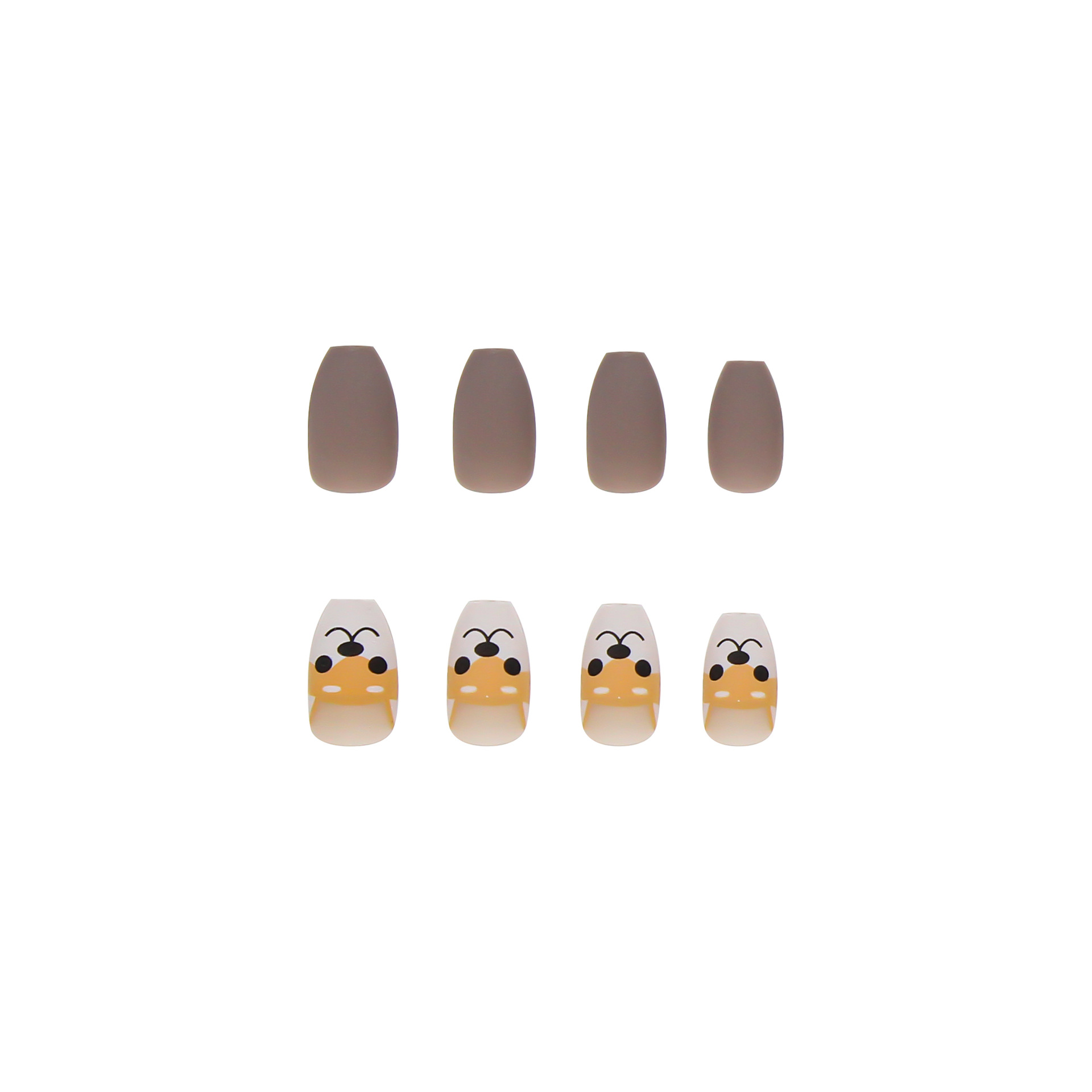 Cute puppy trapezoidal nails wearable nails detachable nail art