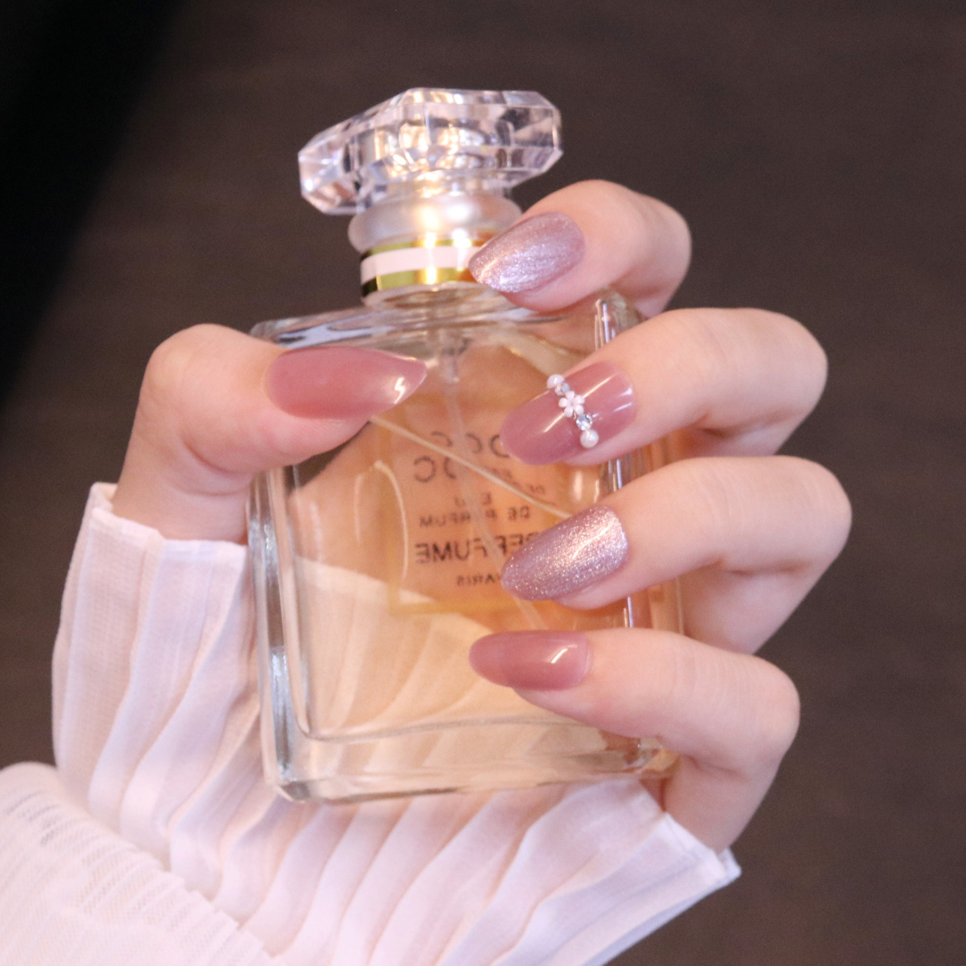 24pcs manicure patch finished spar cat's eye nail patch fake nail removal nail piece