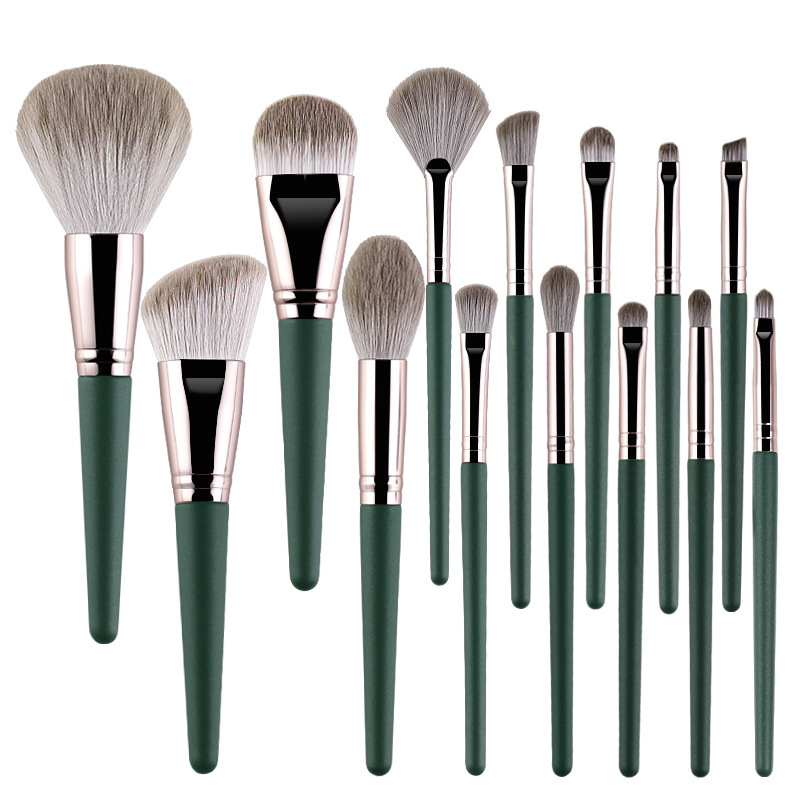 14pcs Makeup Brushes Professional  Foundation Eyeshadow Contours Beauty Cosmetic Blush Full Make Up Brush Set Kit