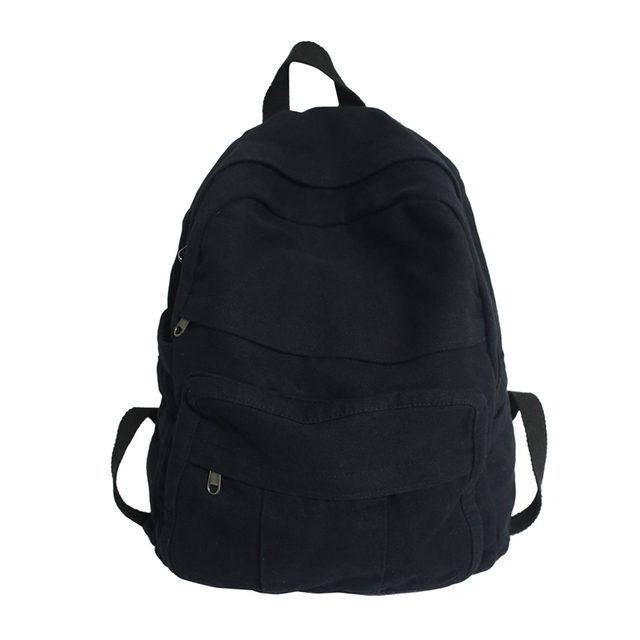 Women Cotton Canvas Cute Student Bookbag Travel Backpack Fashion Rucksack for Teen Girls School Bag Kids Gift