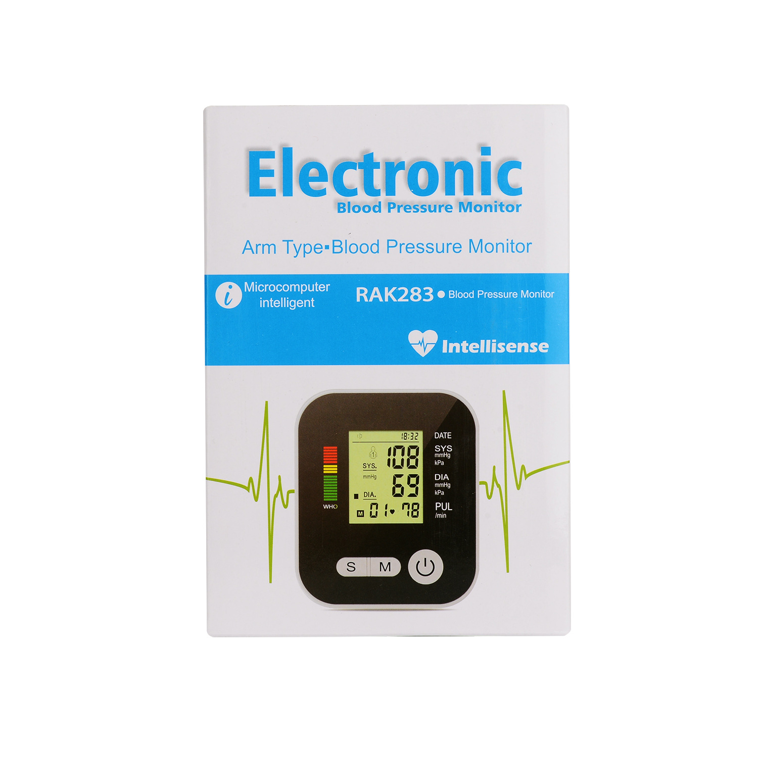 Electric Household Monitor Digital Rate Meter Voice Alarm Automatic Health Device