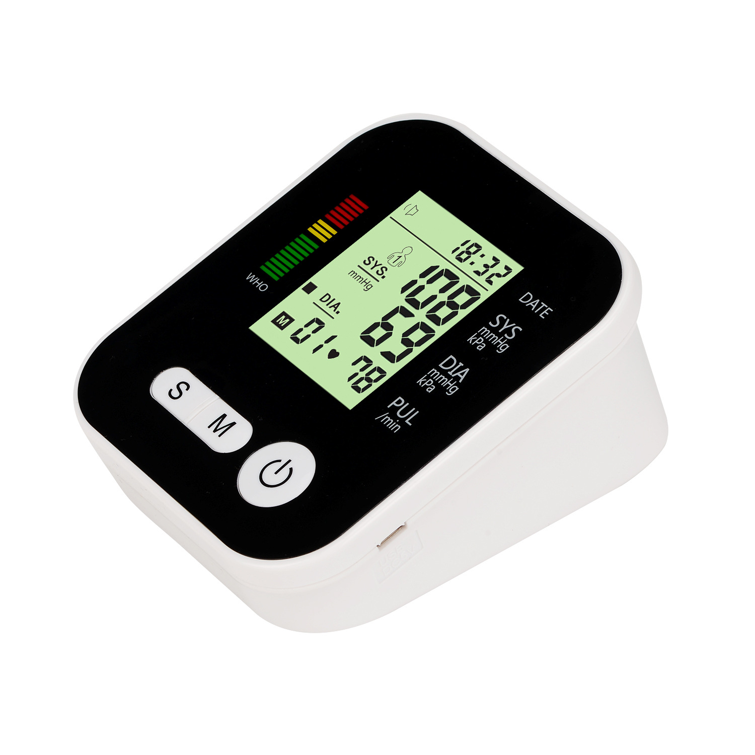 Electric Household Monitor Digital Rate Meter Voice Alarm Automatic Health Device