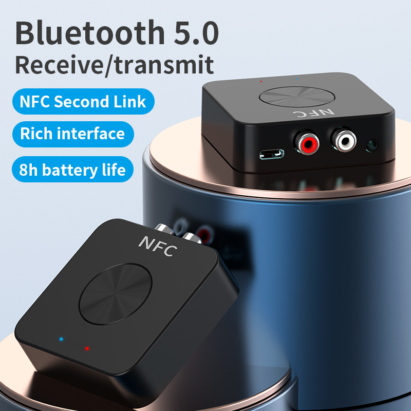 New Bluetooth 5.0 Bluetooth transmitter receiver two in one 3.5MM computer TV speaker audio amplifier