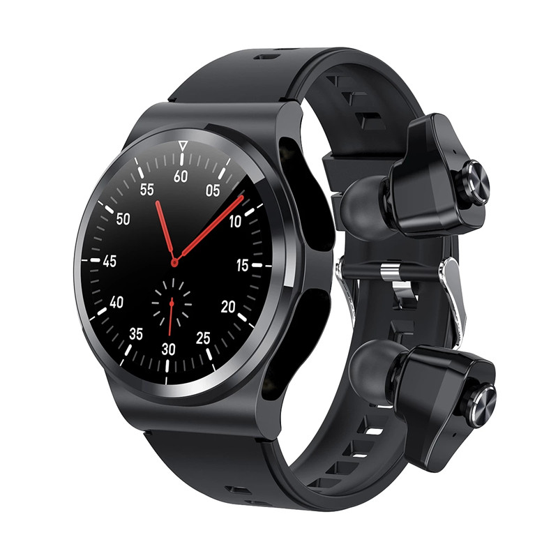 GT69 Smart Watch TWS Wireless Headset For Women 1.28" DIY Screen Bluetooth Call Weather Heart Rate Tracker PK GT2 Pro